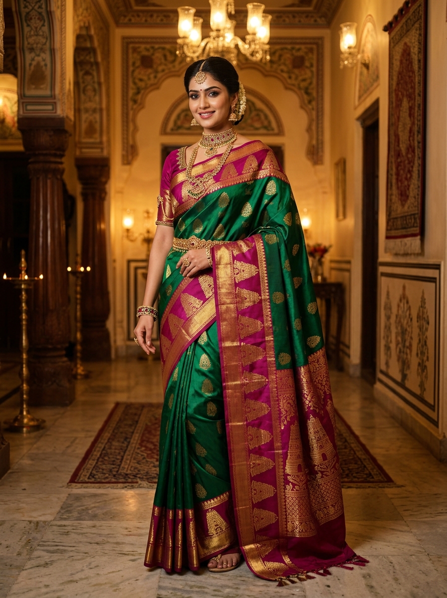 Kanjeevaram Silk Look